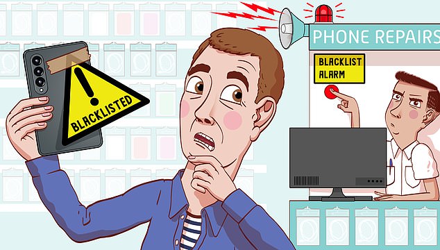Cut off: A reader's phone was blocked after he took it in for a screen repair to discover it had been blacklisted
