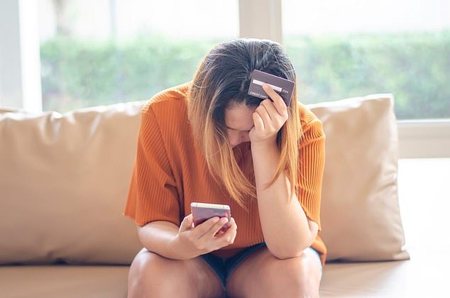 If a teenager builds up a pile of debt, paying it off can take a long time and harm their long-term finances (posed by model)