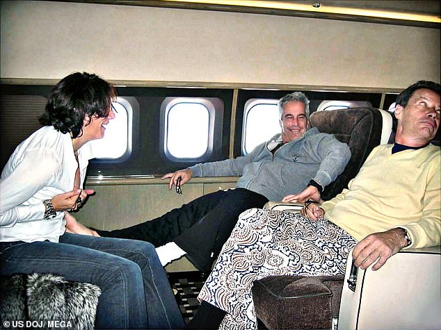 Remember Jean-Luc Brunel (picture, right), the French 'modeling agent' who allegedly pimped out 12-year-old girls to Epstein and friends. (Pictured: Jean-Luc Brunel on Jeffrey Epstein's private plane alongside Ghislaine Maxwell)
