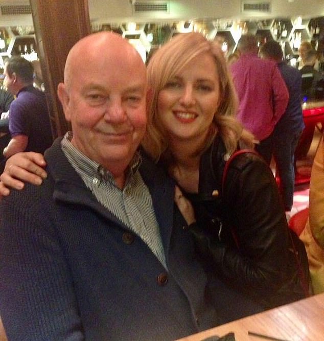 Peter French, 73, (left) has blamed River Island after claiming a workplace injury prompted Katie French (right) to spiral into depression