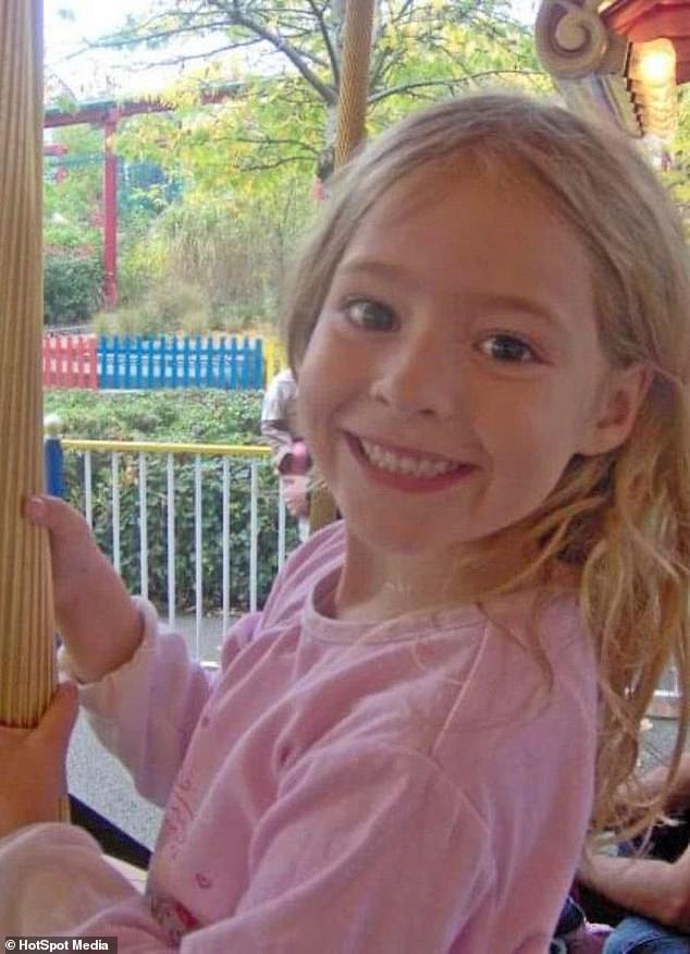 Until the age of six, Freitas raped Rachael in his family home when she went to stay with her childminder. Pictured aged six, during the abuse