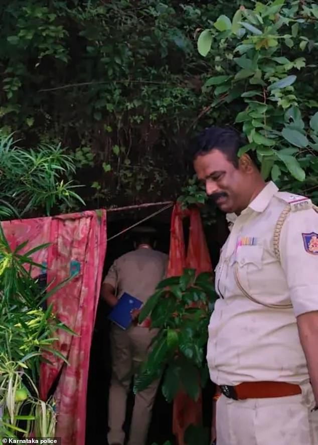 Cops discovered Nina Kutina, 40, and her children, aged six and four, during a routine patrol to Ramatirtha Hill, a tourist site on the coast of Karnataka, on July 9