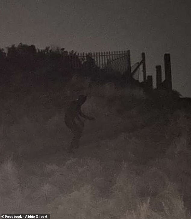 A mysterious figure dressed in a catsuit and prowling around near Wallasey Beach in the Wirral has terrified locals