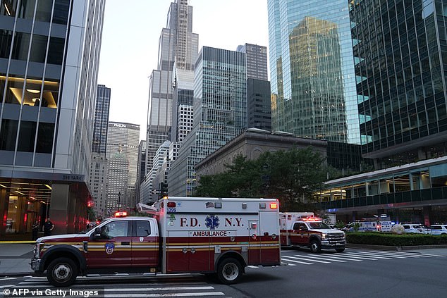 NFL employees have been told to 'hide' after an active shooter stormed into the building which includes the league's headquarters in New York