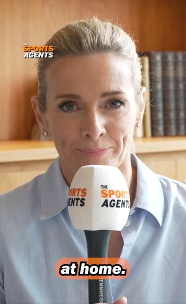 Gabby Logan has been teased for her plea begging Alexander Isak to stay at Newcastle