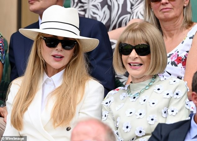 Nicole Kidman and Anna Wintour were seen getting on famously on the final day of the Wimbledon 2025 Championships on Sunday