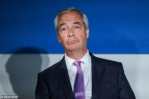 The intervention by Nigel Farage (above) comes after it emerged that X blocked a powerful speech on grooming gangs by Tory minister Katie Lam in Parliament this year