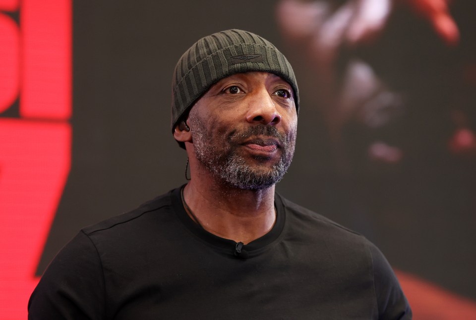 Johnny Nelson at a boxing press conference.