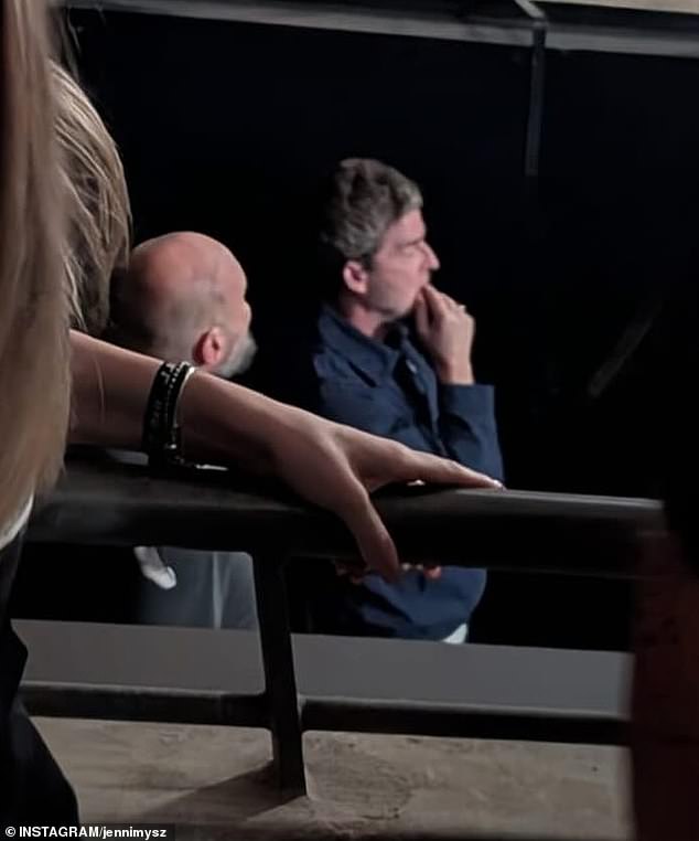 Oasis fans went wild as they spotted Noel Gallagher watching Richard Ashcroft’s support act – just an hour before he took to the stage for the huge reunion gig