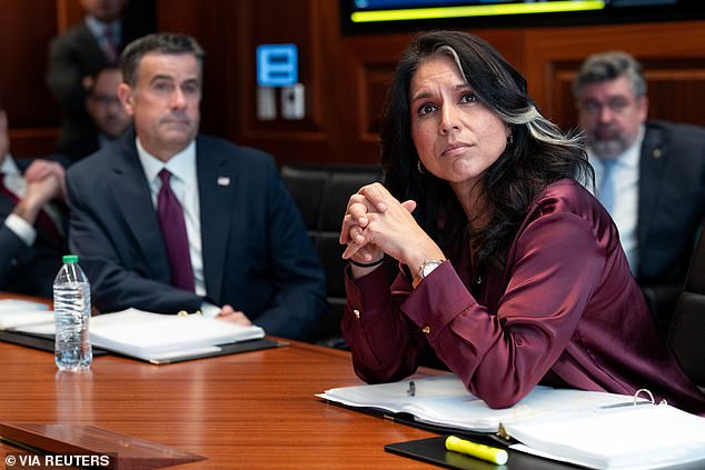 Director of National Intelligence Tulsi Gabbard alleges a ''treasonous conspiracy' by top Obama administration officials to try to 'usurp' Donald Trump's authority