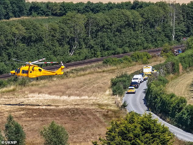 One eyewitness claimed that the train was travelling at 90mph when the collision occurred, with the van reportedly catching fire following the crash. Paramedics and emergency services attended, alongside South East Ambulance Service and Kent Fire & Rescue Service