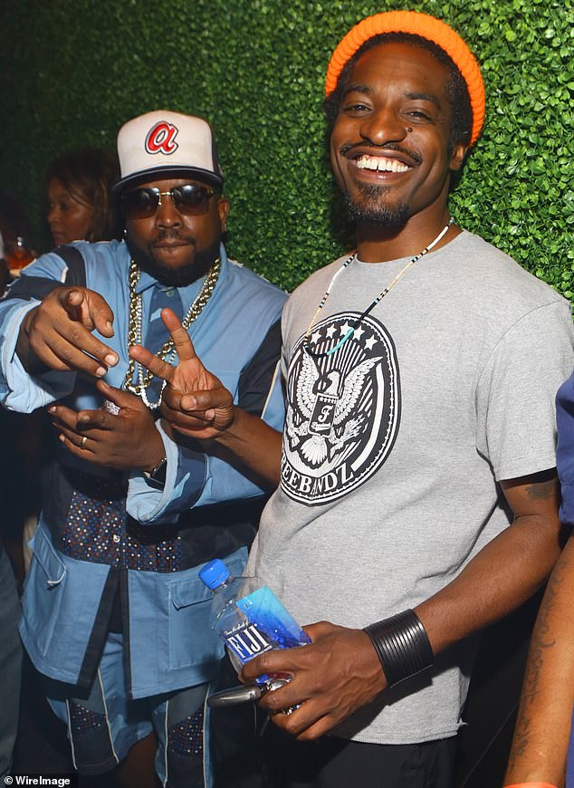 The Outkast member Big Boi (L) suffered a family tragedy when his uncle was shot and killed in a road-rage incident in Atlanta, Georgia; pictured with André 3000 (R) in 2015 in Atlanta