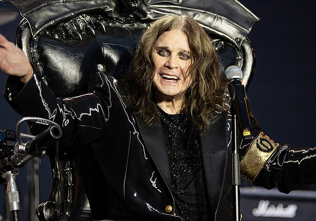 Ozzy Osbourne at his Black Sabbath farewell gig at Villa Park stadium in July 2025