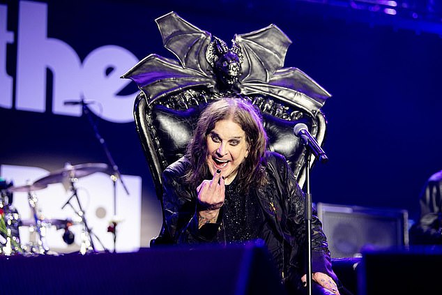 Ozzy Osbourne at the sold out show at Villa Park earlier this month