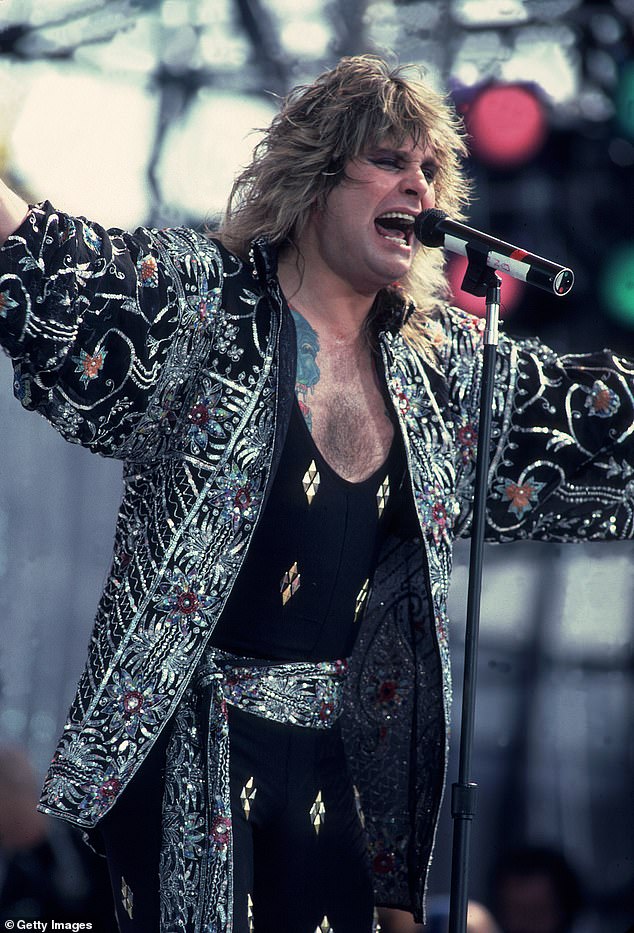 Osbourne during solo performances in 1985