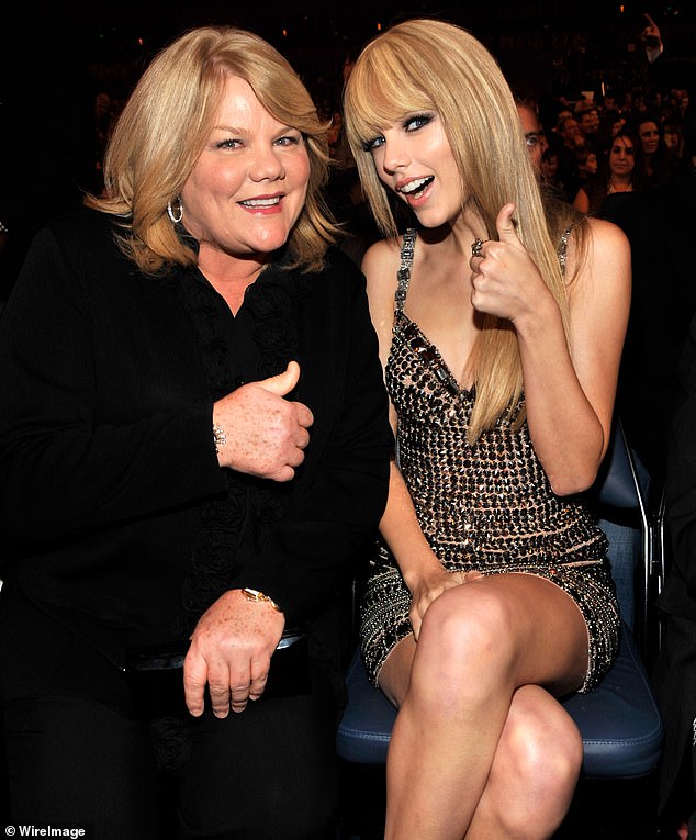 'Taylor has been so concerned with her mother's health struggles over the years that her focus was really only on her. Her dad was often always in great shape,' our source said. Andrea Swift (pictured) has weathered both brain and breast cancer
