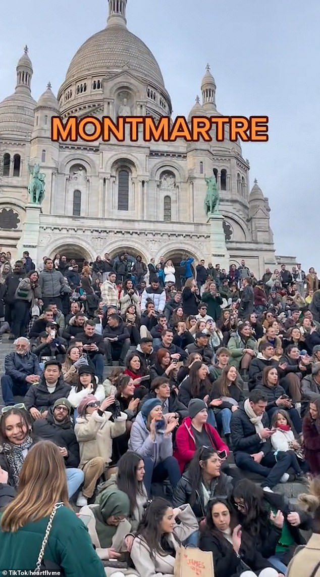 Last year, the imposing Sacré-Coeur (pictured) - a white-domed basilica in the heart of Montmartre - was the most visited monument in France