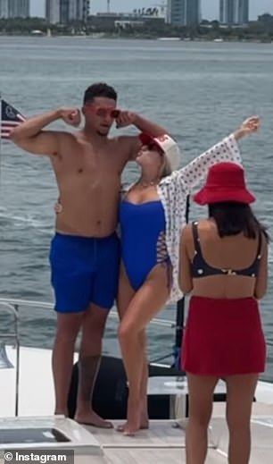 Patrick Mahomes celebrated the Fourth of July with wife Brittany