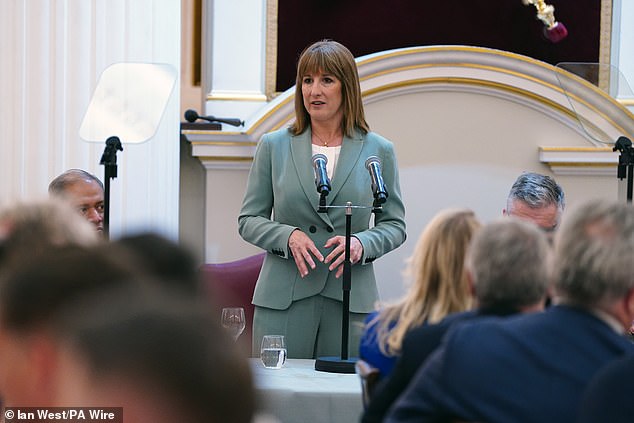 Chancellor Rachel Reeves delivers her Mansion House speech in London on Tuesday
