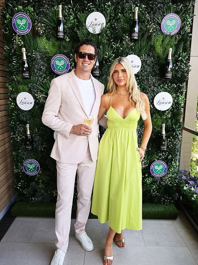 Phoebe Kay, 20, attended this year's Wimbledon men's singles final with her broadcaster father, former T4 host Vernon Kay