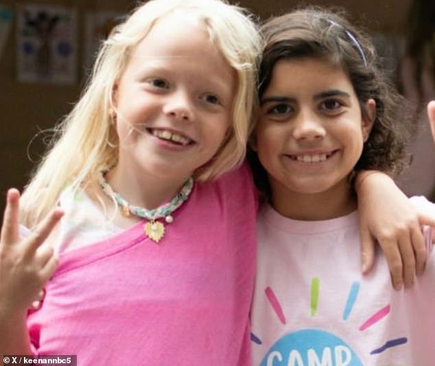 Nine-year-old Lila Bonner (right), was attending Camp Mystic with her best friend Eloise Peck (left)