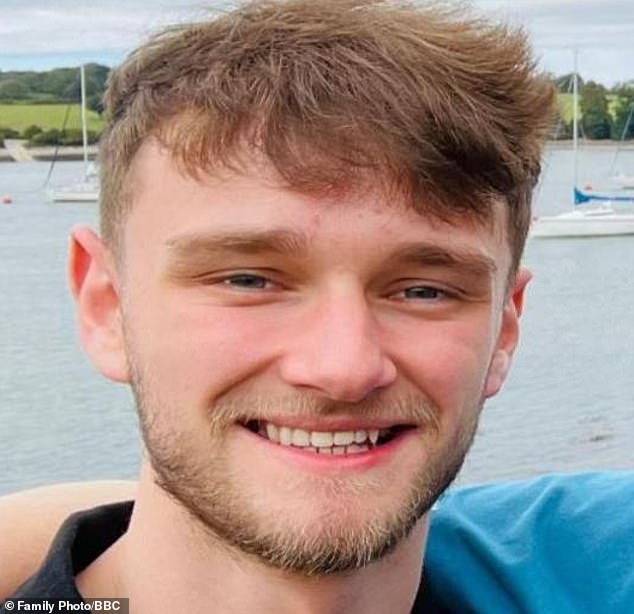 Keiran Thomas, 25 (pictured), from Bangor, north Wales, died at the scene in St Julian's, a popular tourist town on the east of the island of Malta, on Friday morning