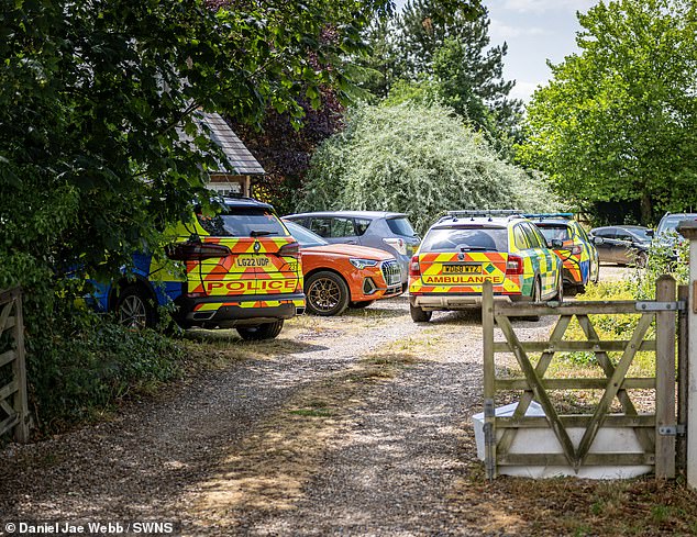 Emergency services at the house in Wiltshire where she was found by her mother Pippa and sister Agatha