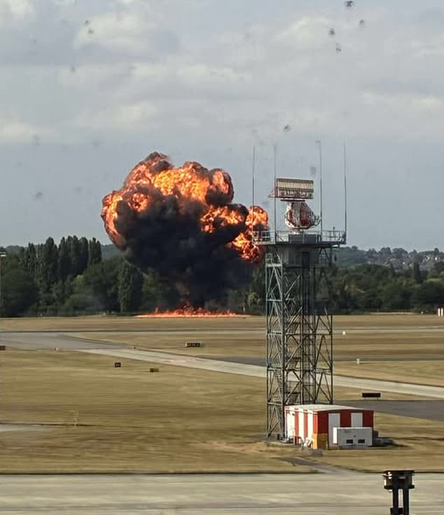 A small plane has crashed, exploding into a fireball after takeoff from Southern Airport