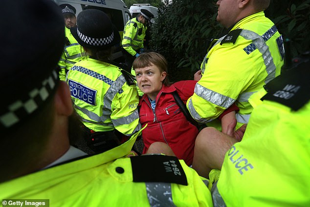 The police clampdown on Palestine Action saw more than 100 people arrested nationwide, at demonstrations across Bristol, London (pictured) and Manchester last week