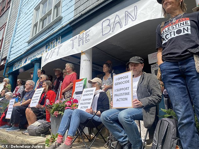Protests were held in both Totnes and Edinburgh today as part of a campaign opposing the proscription of the direct action organisation