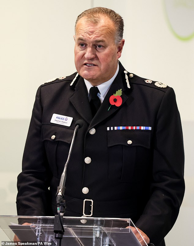 Greater Manchester police chief Sir Stephen Watson (pictured) said: ‘It’s easy to assume that we have some sort of weird fetish chasing stuff in social media, frankly we would rather really not if we can avoid it'