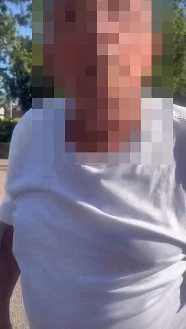 Hertfordshire Constabulary have launched a probe after a video has gone viral online of a pensioner hurling abuse at a female nursery worker in a furious row over parking