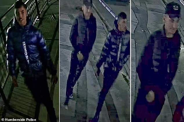 CCTV footage has been released by the cops showing three men in dark clothing who could have valuable information to help with a reported rape