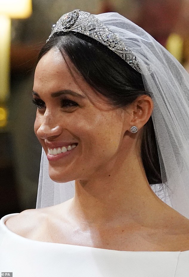 Meghan Markle got into a disagreement with Angela Kelly, the late Queen Elizabeth's personal advisor for her wardrobe, over her choice of tiara for the wedding