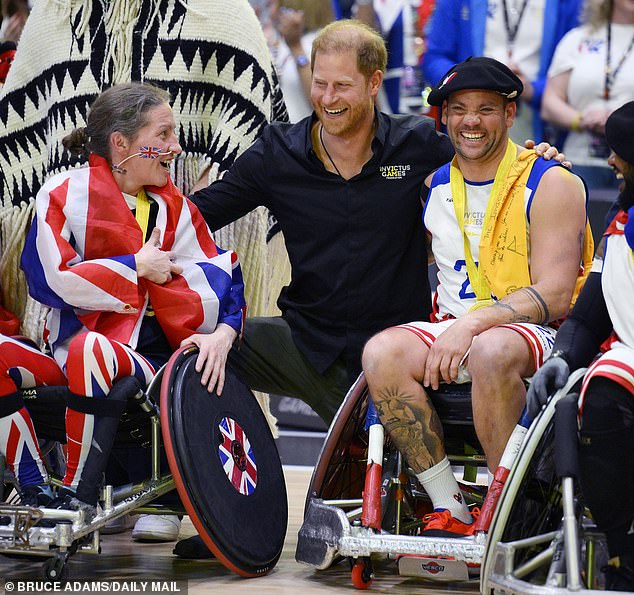 Prince Harry (pictured at the 2025 Invictus Games) is to extend an olive branch to the Royal Family by inviting them to the 2027 Invictus Games, the Mail on Sunday revealed