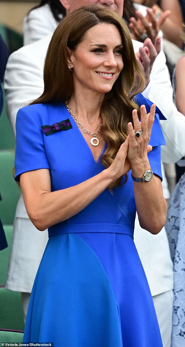 The Princess of Wales looked radiant as she attended the men's 2025 Wimbledon final yesterday - and she carried a piece of Prince Louis with her