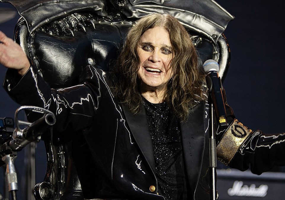 Ozzy Osbourne at his Black Sabbath farewell gig at Villa Park stadium in July 2025