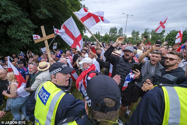 Scenes at the Brook Hotel in Bowthorpe on the edge of Norwich on Saturday