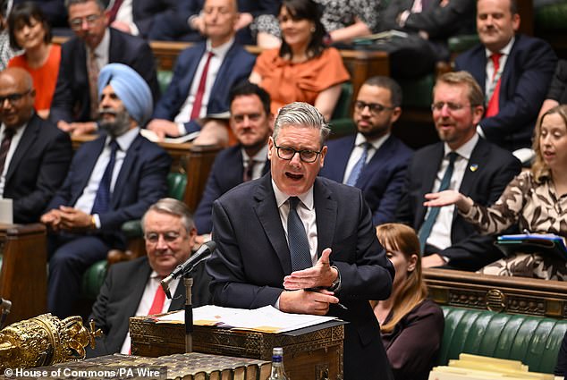 Sir Keir Starmer was going through the PMQs motions again, plumply contented with himself, even as the latest inflation figures brought more bad news, writes Quentin Letts