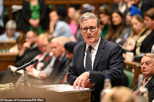 The former Labour Leader was previously ousted by his once right-hand man Sir Keir Starmer (pictured at PMQs July 2, 2025)
