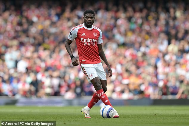 Arsenal did not mention the departure of Thomas Partey from the club on their website