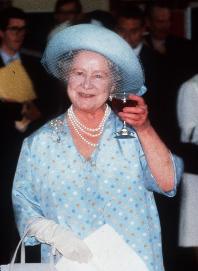 Major Colin Burgess, a former equerry, who says that a ‘well-spiked Dubonnet would be followed every day by wine for lunch with perhaps a glass of port afterwards’ until the 6pm ‘magic hour’ when martinis and pink champagne would be prepared