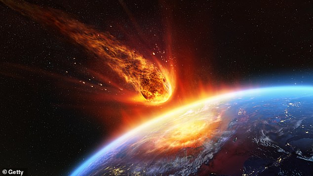 The larger asteroids get, the more unlikely their arrival. Asteroids of a diameter of about 0.6 miles are estimated to hit the planet roughly once every 700,000 years