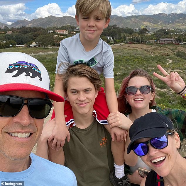 The former couple share a son Tennessee, 12 - Reese is also mom to daughter Ava, 25, and son Deaconn, 21, from her marriage to Ryan Phillippe