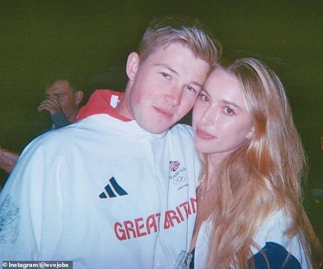 Eve and Harry meanwhile were first spotted in public together at last year's Olympic Games in Paris (pictured together)