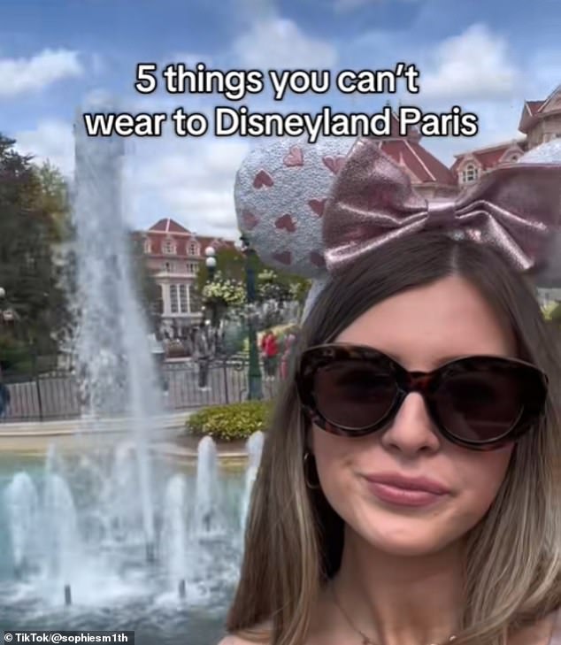 Mon Dieu! Disney fan @sophiesm1th posted on TikTok five of the clothing items that are frowned upon for visitors heading to Disneyland Paris