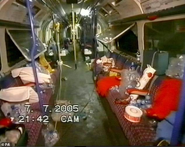 This is what was left of the Tube train between King's Cross and Russell Square after fanatic Lindsay detonated his bomb on July 7, 2005. A total of 52 people died in the London atrocity