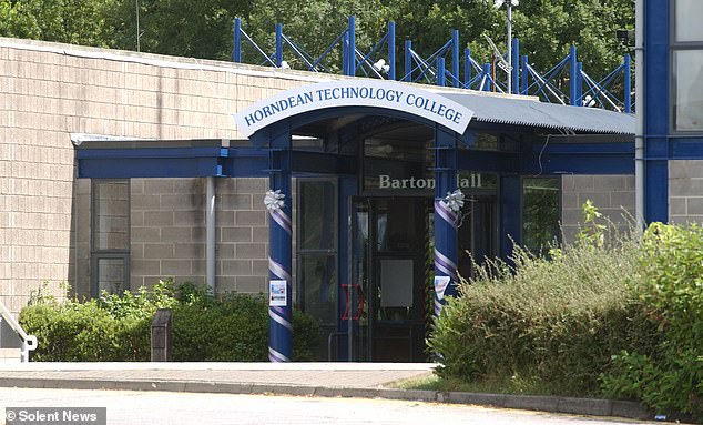 The two Year Nine pupils at Horndean Technology College both died last Monday, the school confirmed