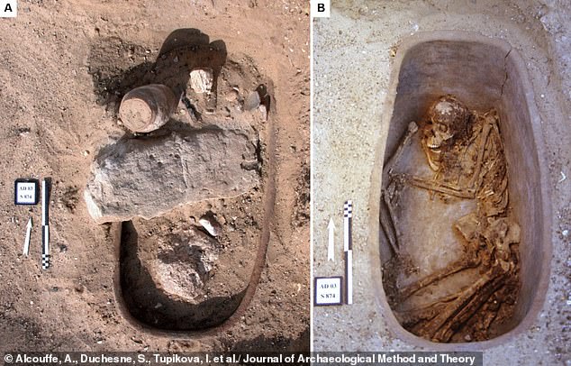 The team found other burials throughout the ancient cemetery, with remains placed in certain alignments of stars