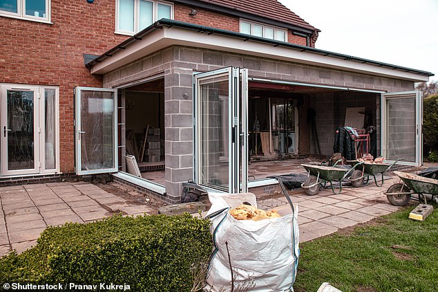 Decade low: Planning consents for householder developments in England totalled 151,177 during the 12 months to March 2025, which is 27% below the 10-year average